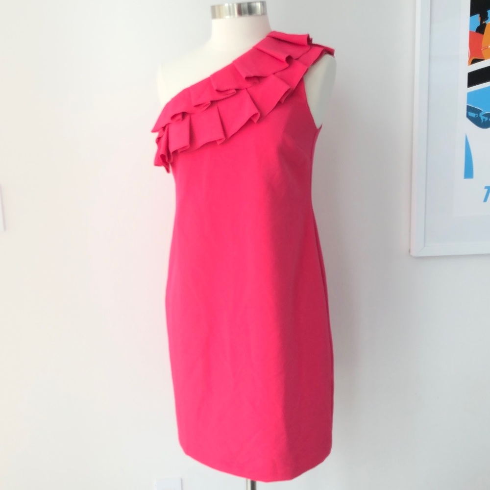 Trina Turk One Shoulder Pink Dress